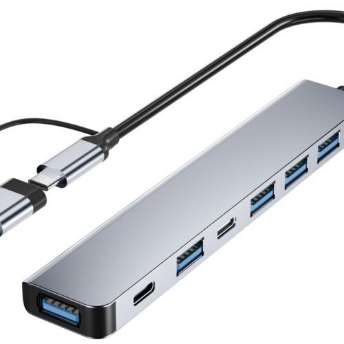 5138OYhQs1L USB C USB Hub BERLAT Aluminum 7 in 1 USB C