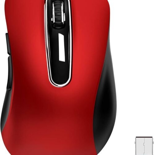 memzuoix 2.4G Wireless Mouse Red