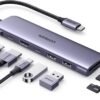 UGREEN USB C Hub 5 in 1 Multiport Adapter Revodok 105 4K HDMI 100W Power Delivery