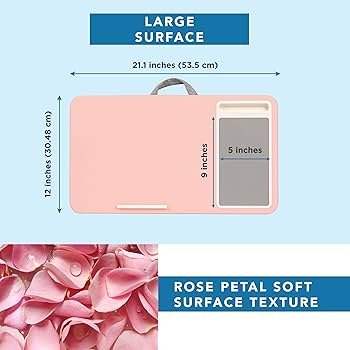 71GJJUPqB9L._AC_UF350,350_QL80_ LAPGEAR Home Office Lap Desk with Device Ledge Mouse Pad and Phone Holder Pink