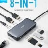 Anker Laptop Docking Station Dual Monitor 8-in-1 USB C Hub