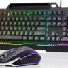 AULA Keyboard T102 104 Keys Gaming Keyboard and Mouse Combo with RGB Backlit Number Pad