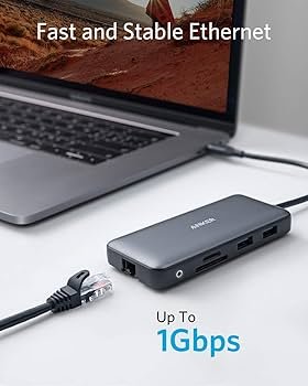Anker Laptop Docking Station Dual Monitor 8-in-1 USB C Hub