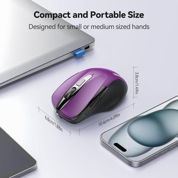 Wireless Mouse 2.4G Ergonomic Optical Mouse