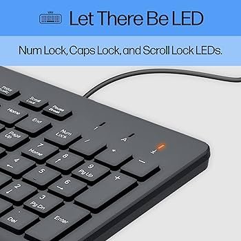 HP 150 Wired Keyboard Black