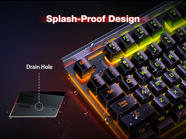 TECKNET Gaming Keyboard Whisper Quiet Gaming Switch