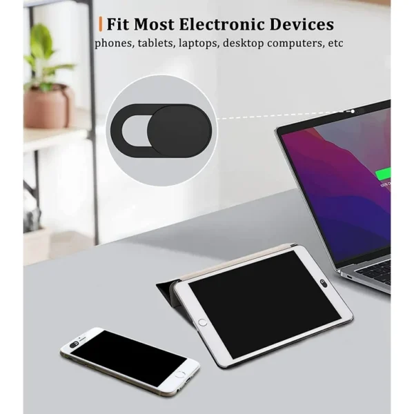 Webcam Cover 3 Pack Black