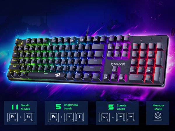 Redragon Mechanical Gaming Keyboard Wired