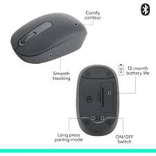 images (15) Logitech M196 Bluetooth Wireless Mouse Graphite